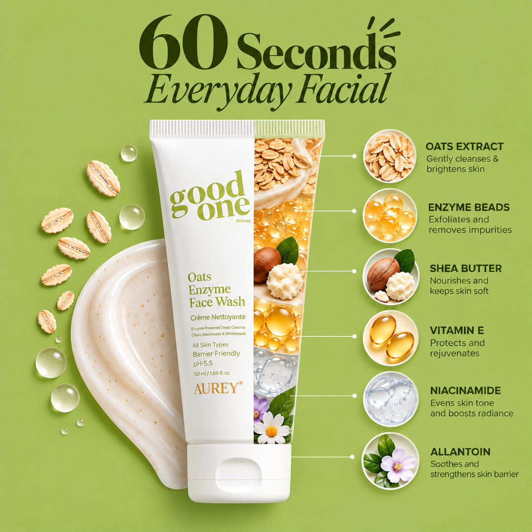 Aurey Good One Oats Enzyme Face Wash – Your 60-Second Everyday Facial