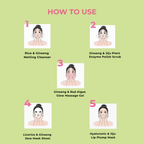 Aurey Korean 5 Step Glass Glow Cleanup Kit Whitening Hydrating Glass Glow