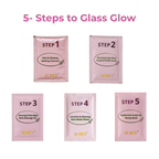 Aurey Korean 5 Step Glass Glow Cleanup Kit Whitening Hydrating Glass Glow