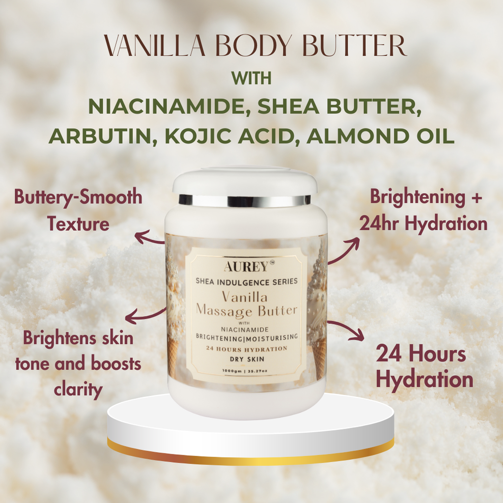 Aurey Vanilla Massage Butter With Niacinamide 1000 gm