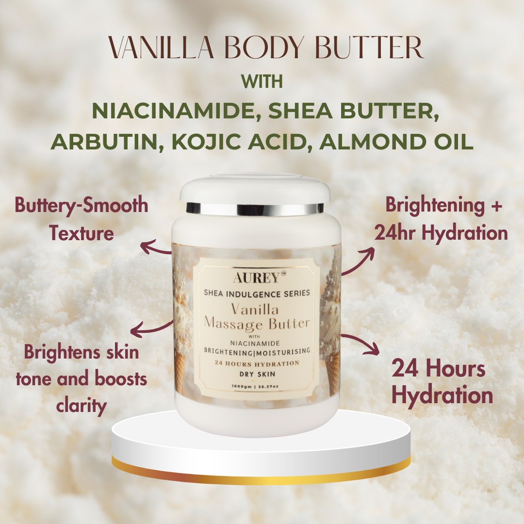 Aurey Vanilla Massage Butter With Niacinamide 1000 gm