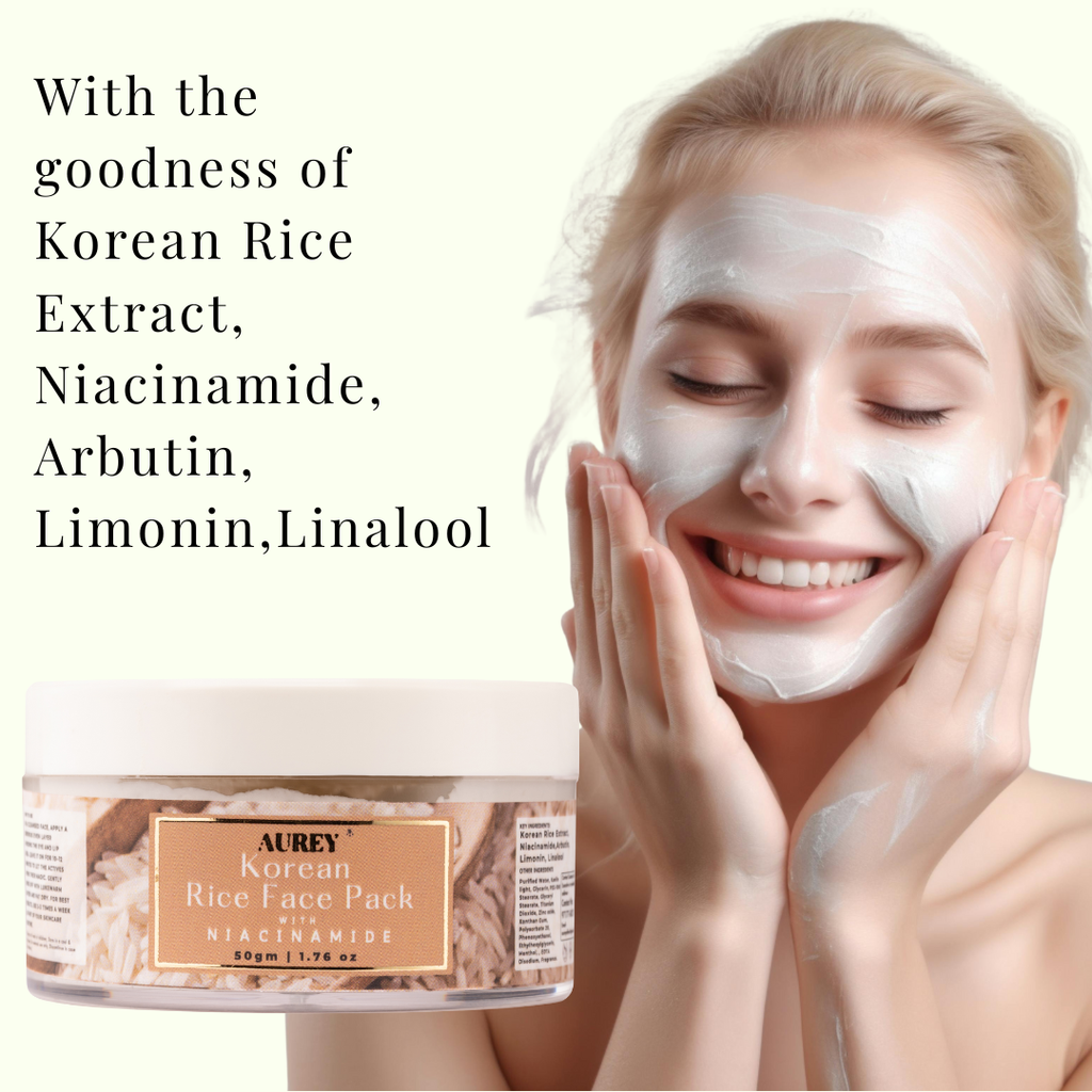 Aurey Korean Rice Pack with Niacinemide and Rice Extracts 50gm