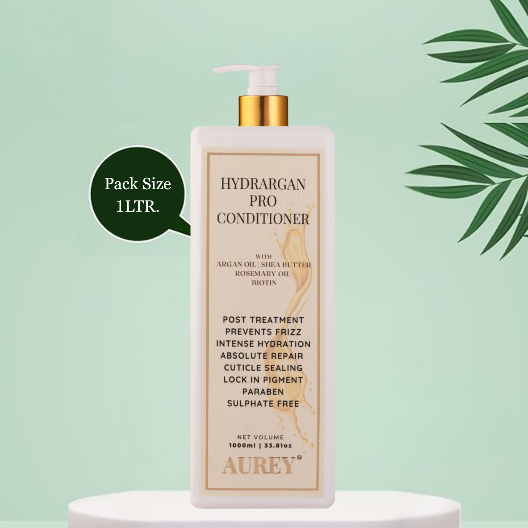 Aurey Hydrargan Pro Conditioner With Argan Oil | Shea Butter | Rosemary Oil & Biotin 1000ML