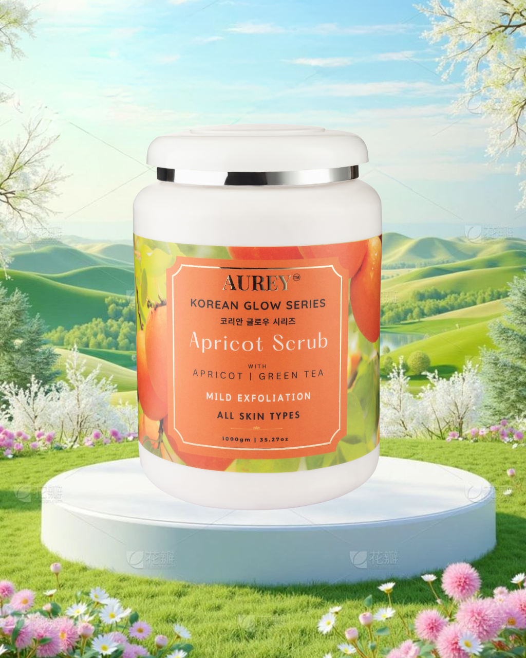Aurey Korean Apricot Scrub With Apricot & Green Tea 1Kg