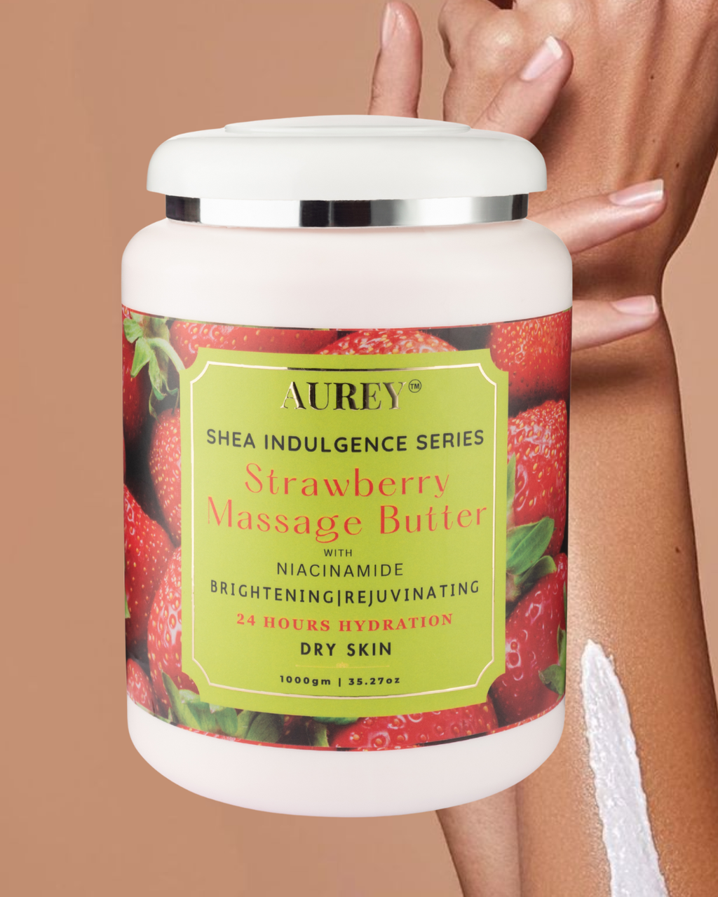 Aurey Strawberry Massage Butter With Niacinamide 1000 gm