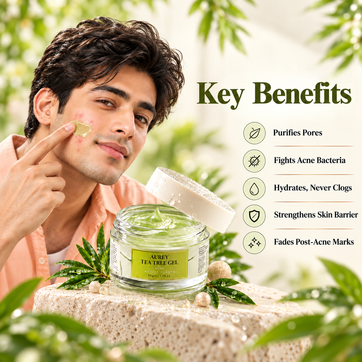 Aurey Tea Tree Gel 50gm