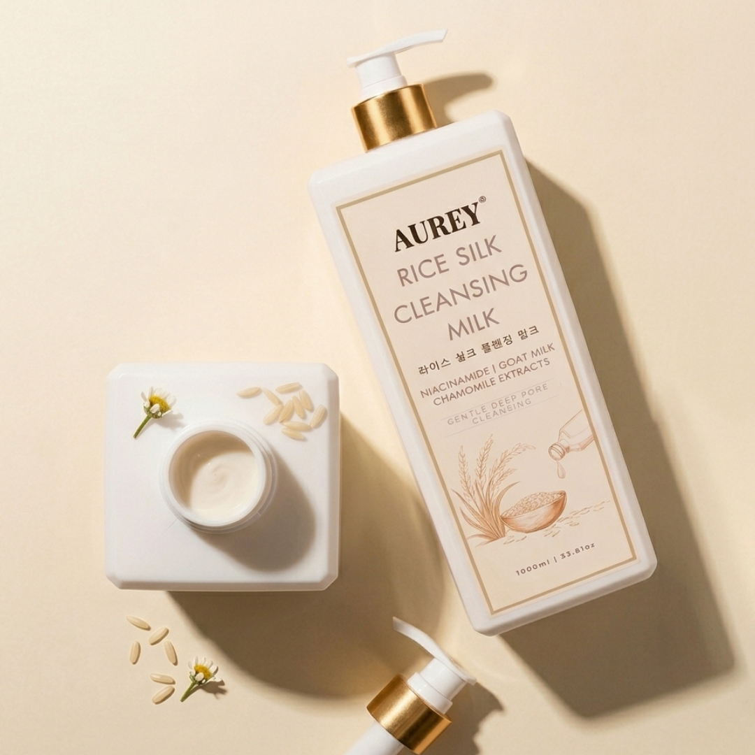 Aurey Korean Rice Silk Cleansing Milk 1 Kg