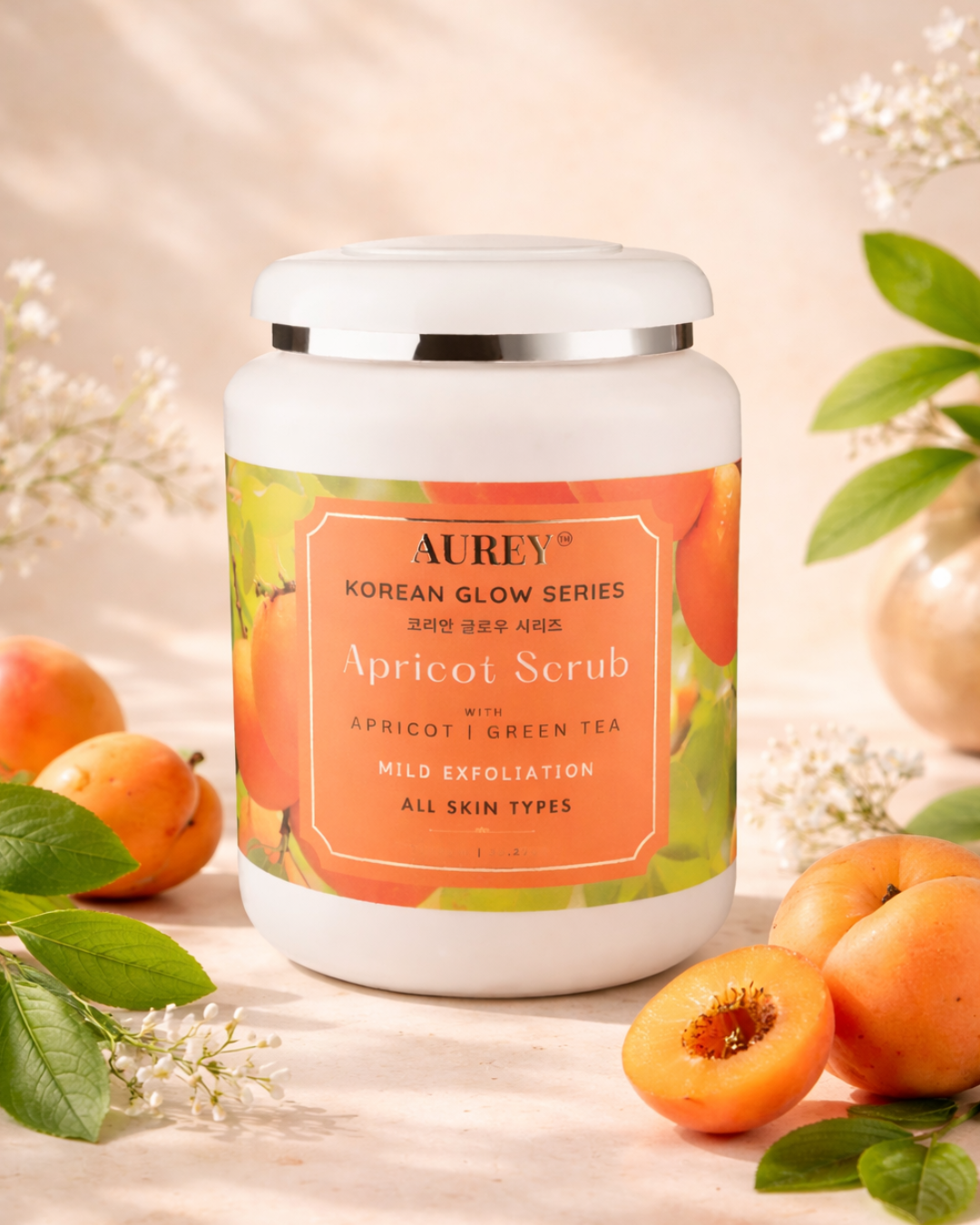 Aurey Korean Apricot Scrub With Apricot & Green Tea 1Kg